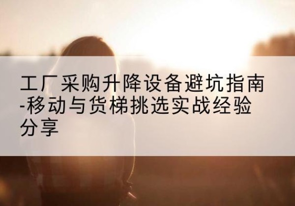 准格尔旗移动式升降机怎么选-工厂采购升降设备避坑指南-移动与货梯挑选实战经验分享